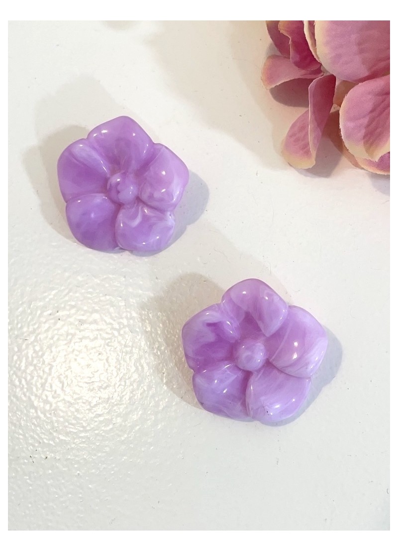 Pendientes Aneta malva