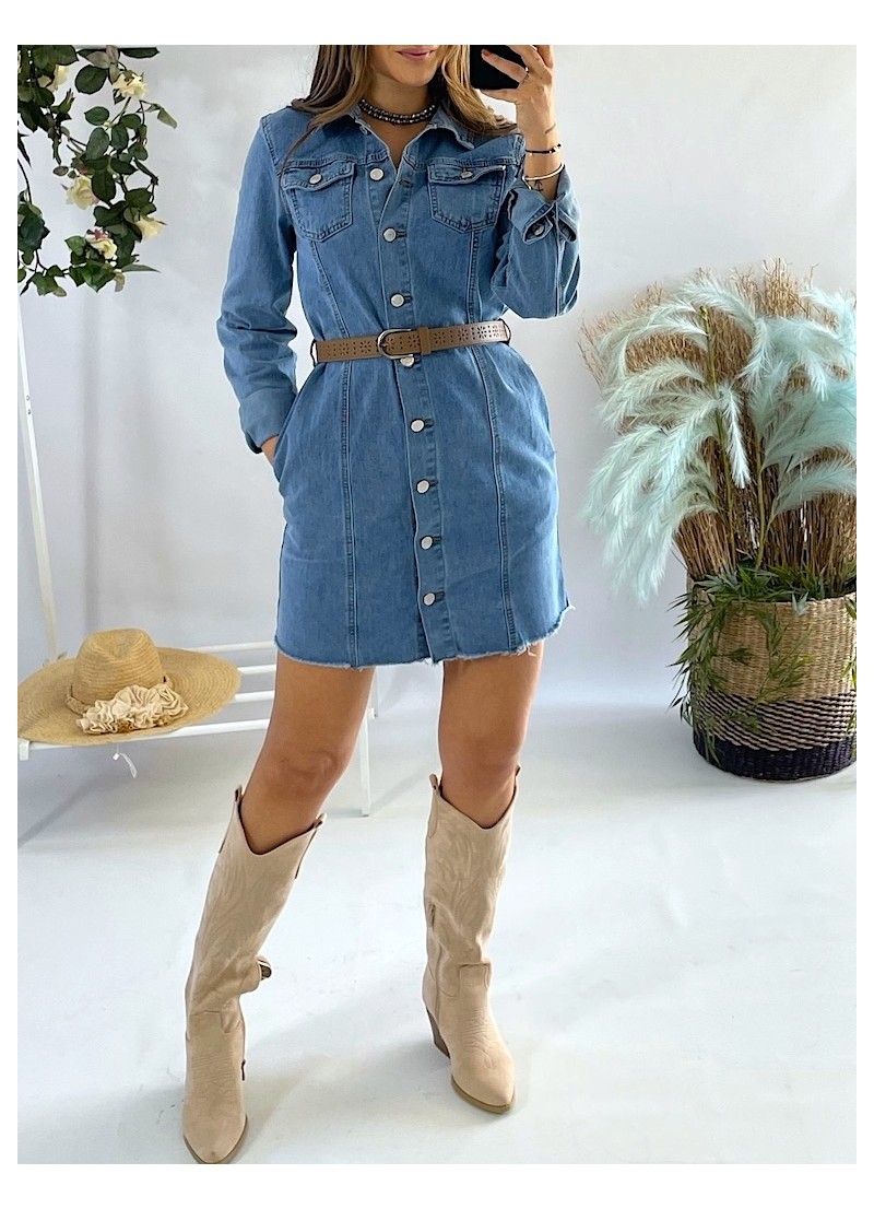 Vestido vaquero camisero