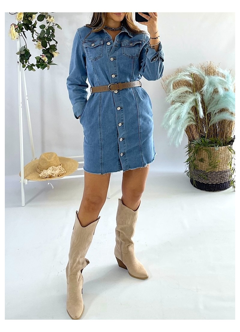 Vestido vaquero camisero