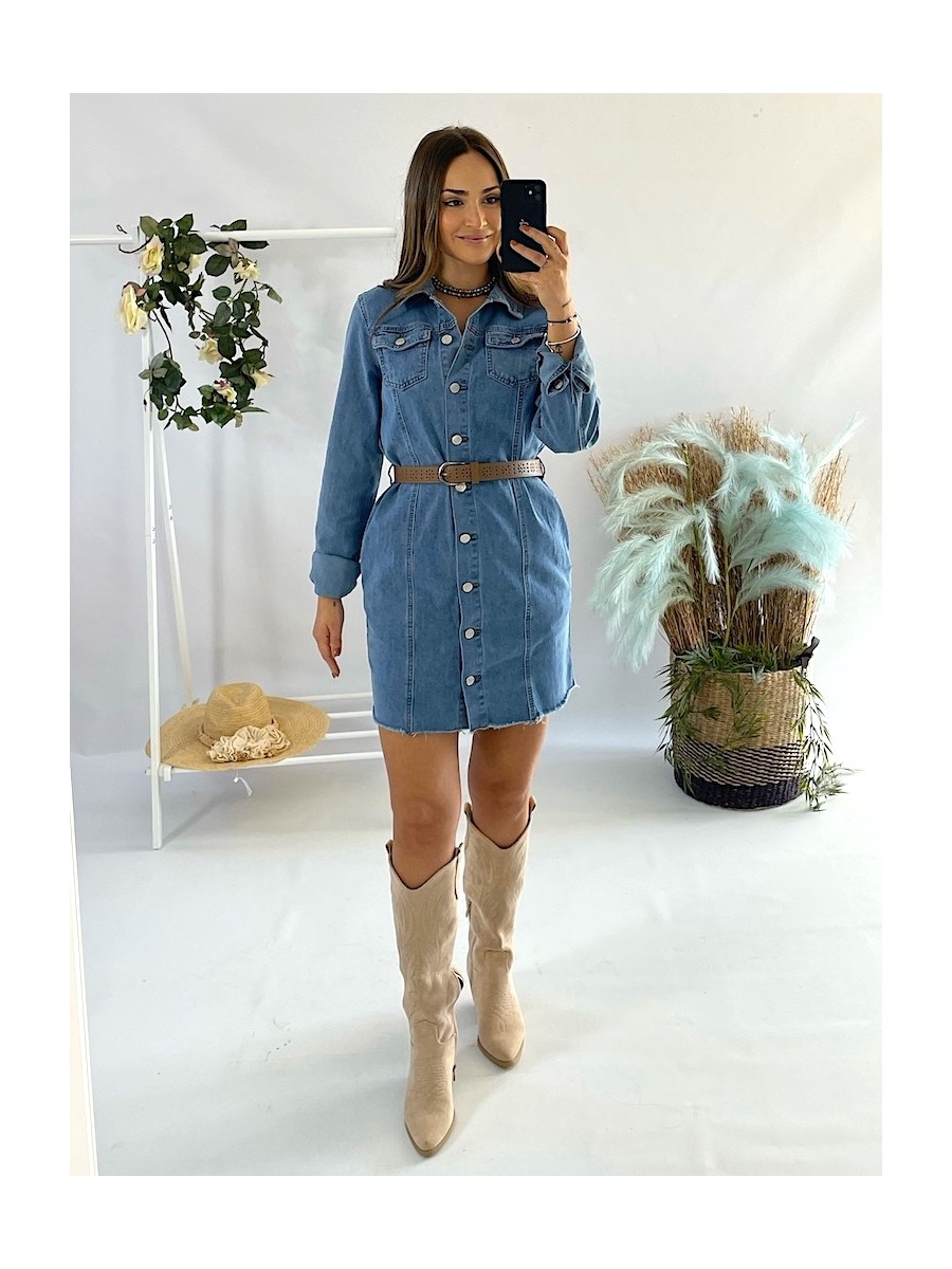 Vestido vaquero camisero