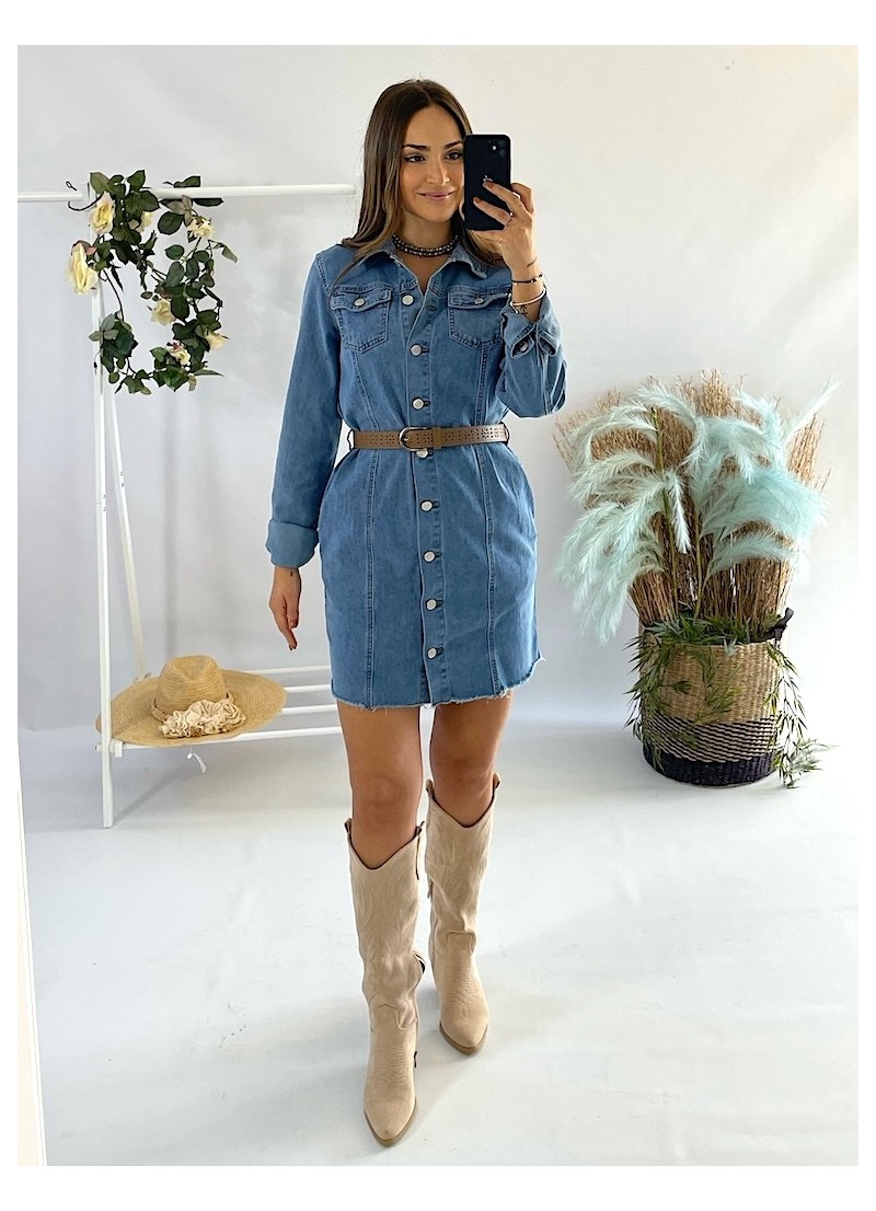 Vestido vaquero camisero