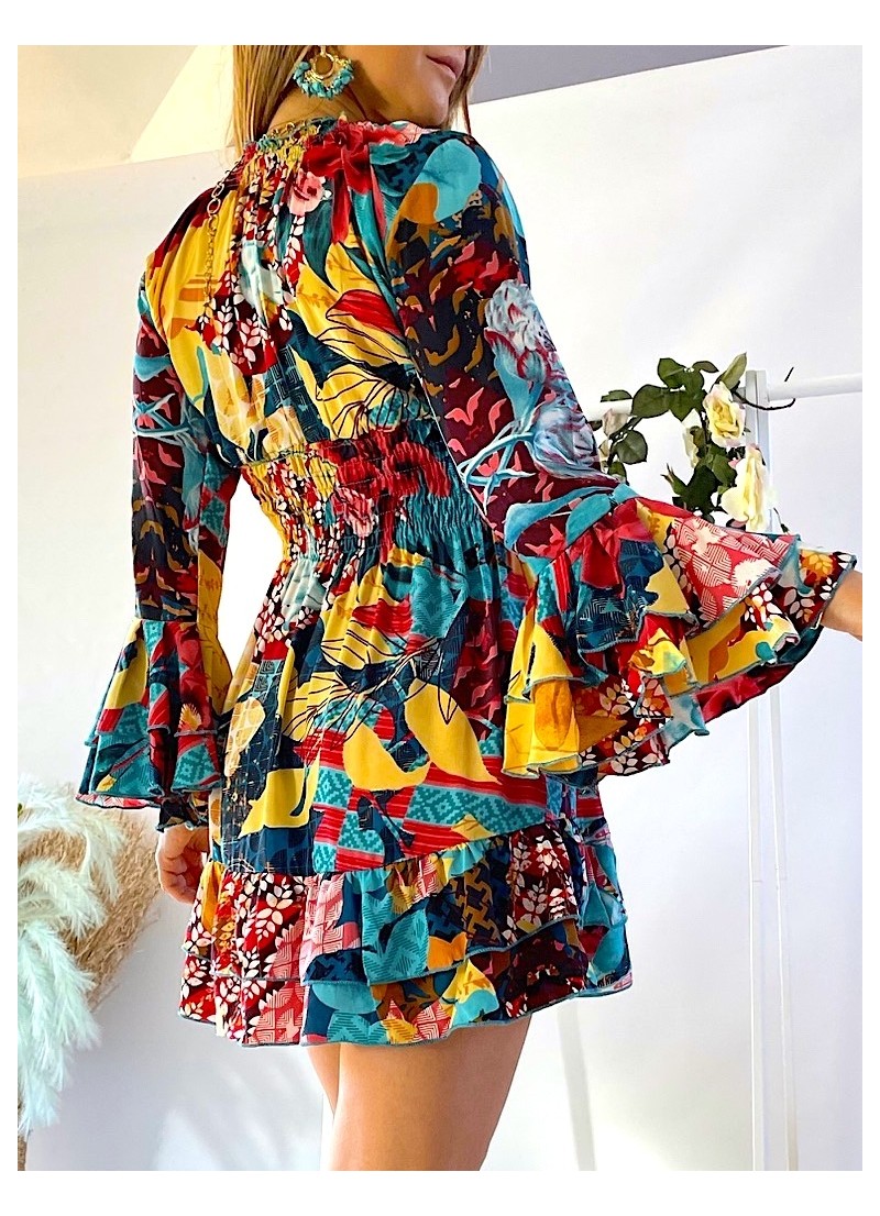 Vestido Capri multicolor Trilce
