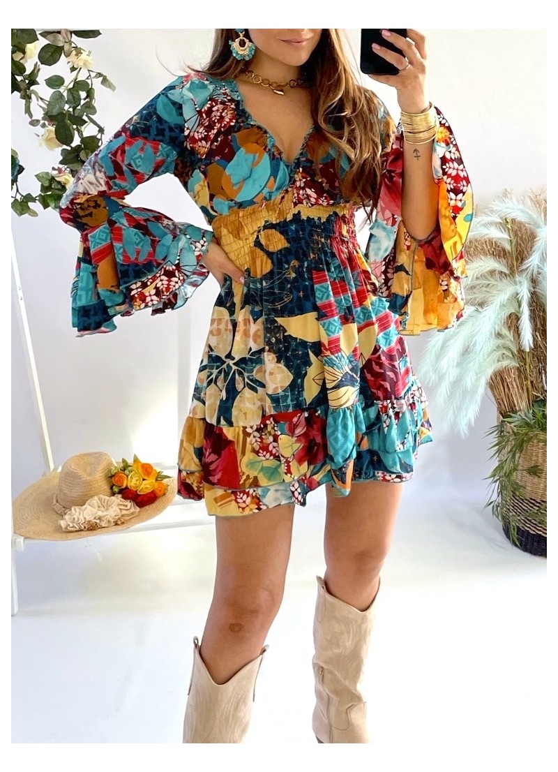 Vestido Capri multicolor Trilce