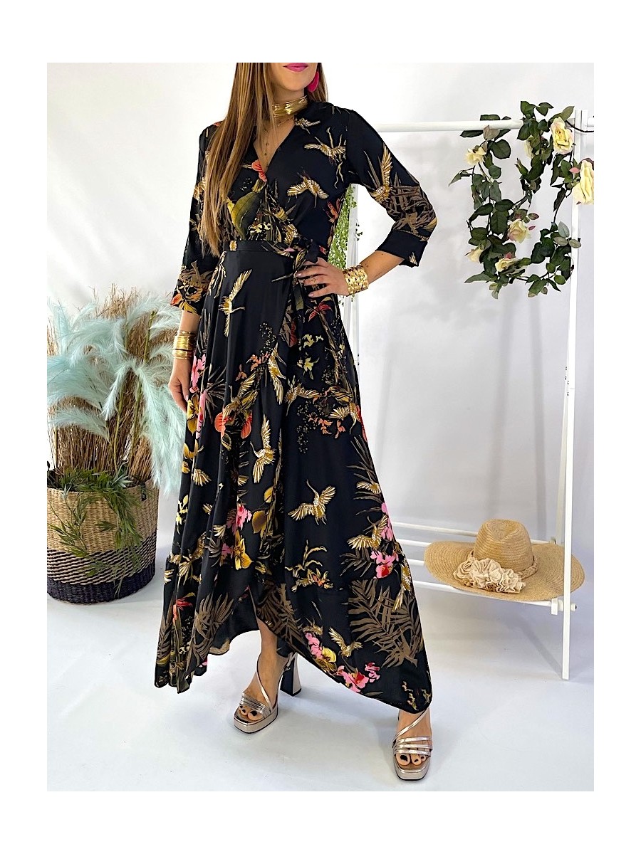 Vestido Lisboa fondo negro