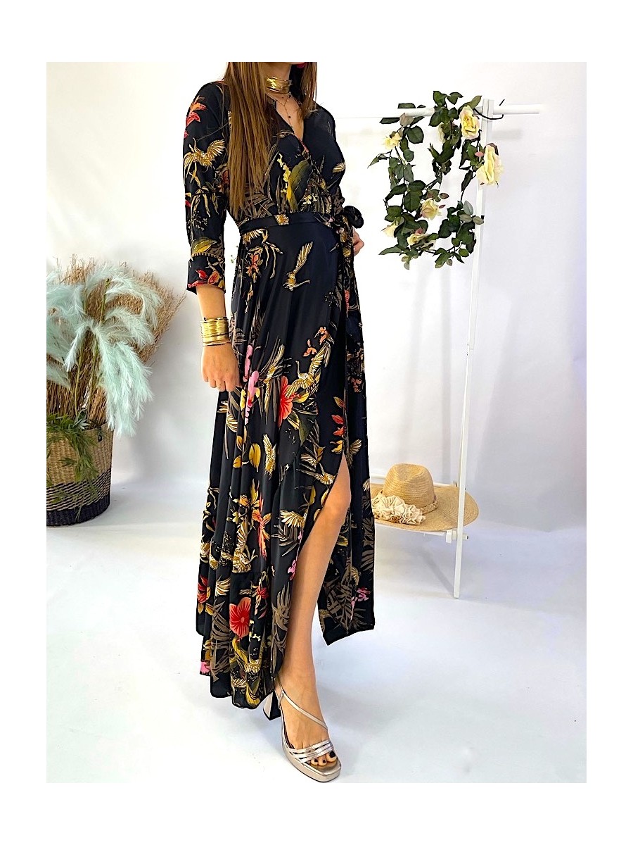 Vestido Lisboa fondo negro