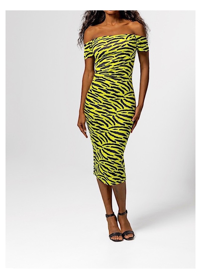 Vestido escote Bardot Lolina