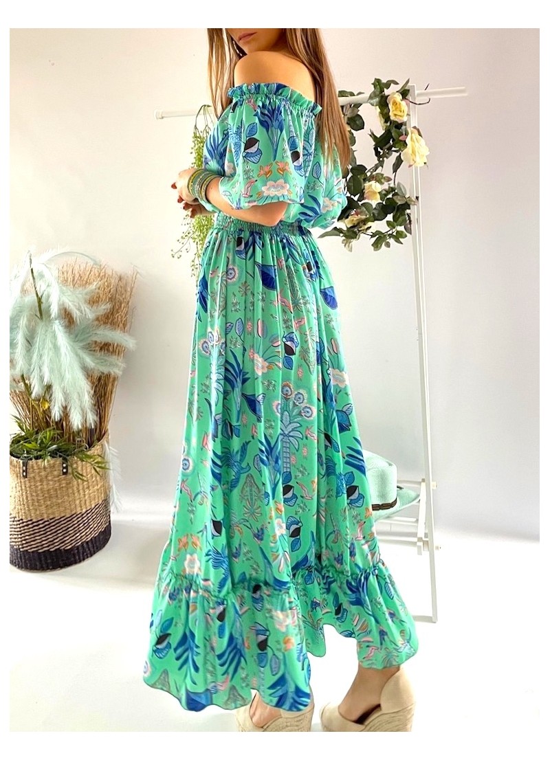 Vestido Mexico verde Trilce