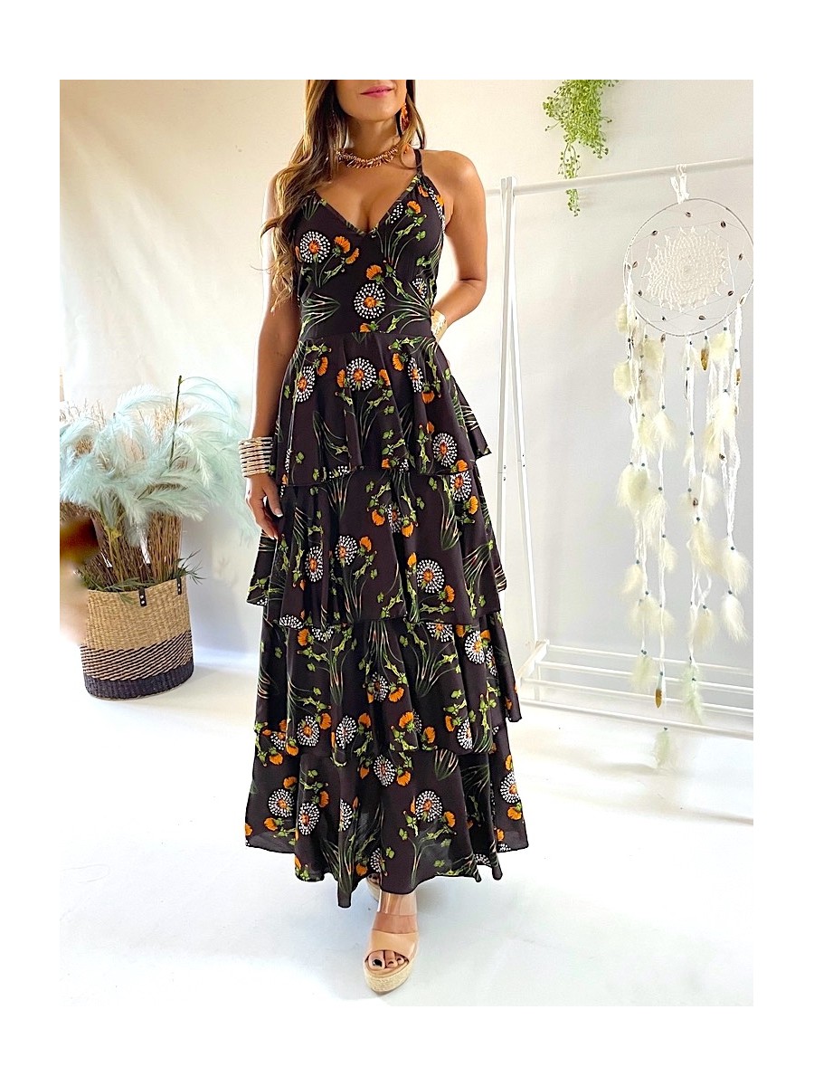 Vestido Kylie Trilce negro