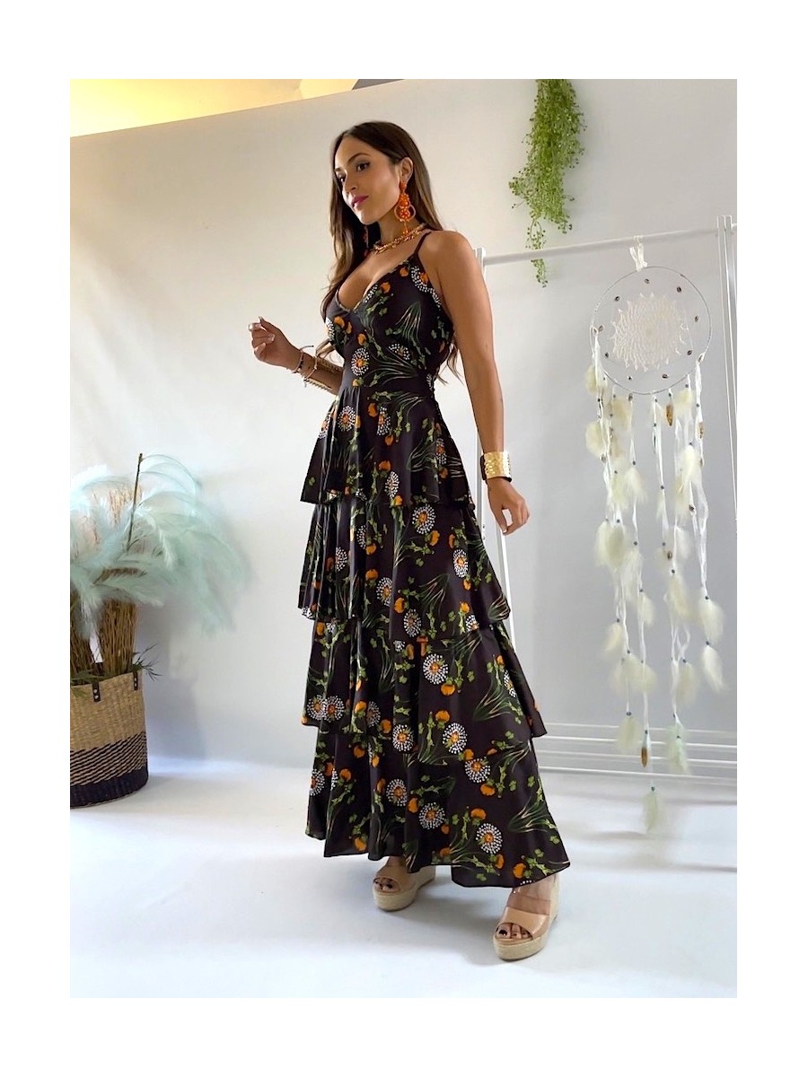 Vestido Kylie Trilce negro