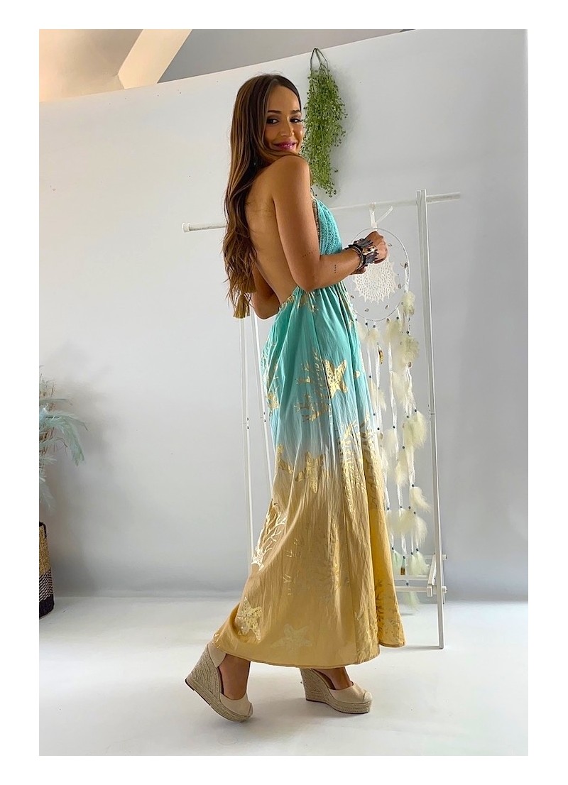 Vestido Mallorca Trilce aguamarina