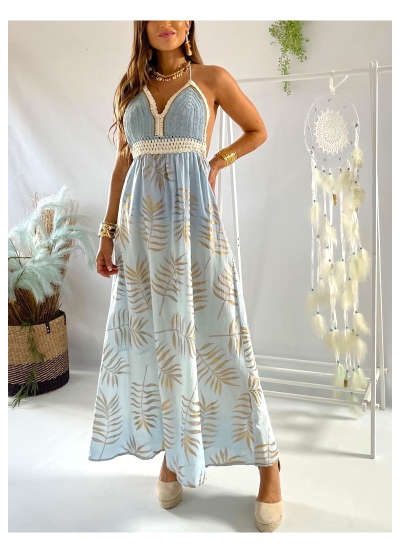 Vestido Mallorca Trilce celeste