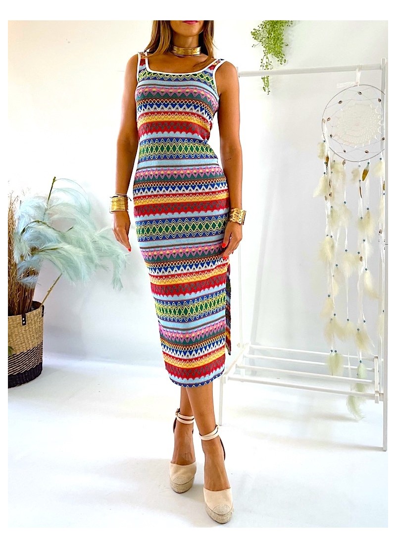 Vestido Acapulco multicolor