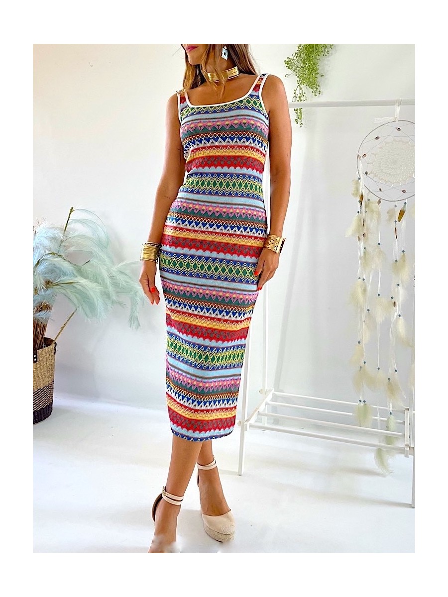Vestido Acapulco multicolor