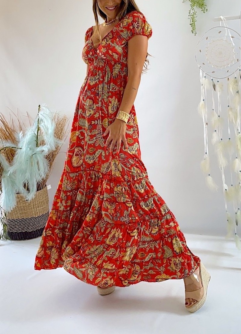 Vestido Abby Coral Trilce