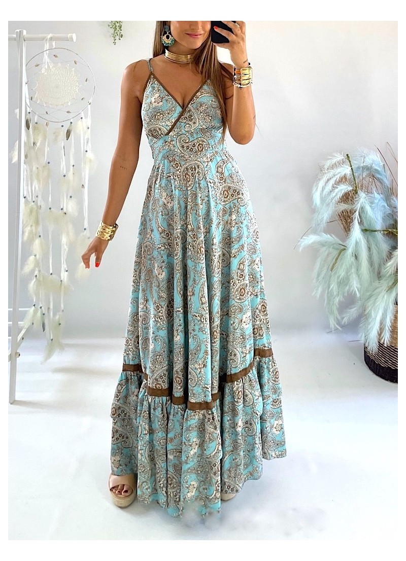 Vestido Camelia azul Trilce