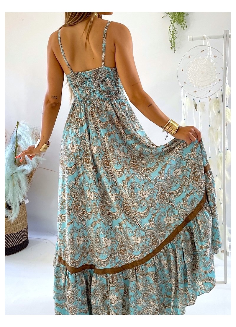 Vestido Camelia azul Trilce