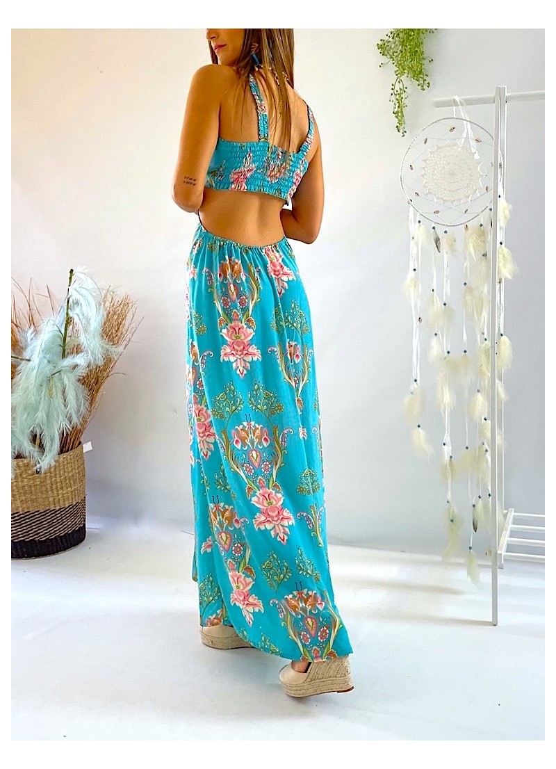 Vestido trikini Luna turquesa