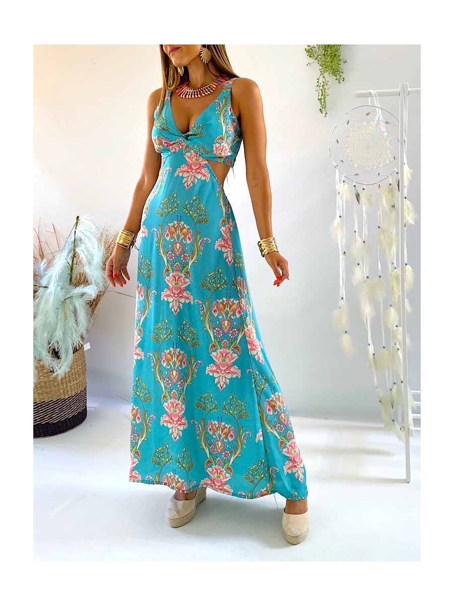 Vestido trikini Luna turquesa