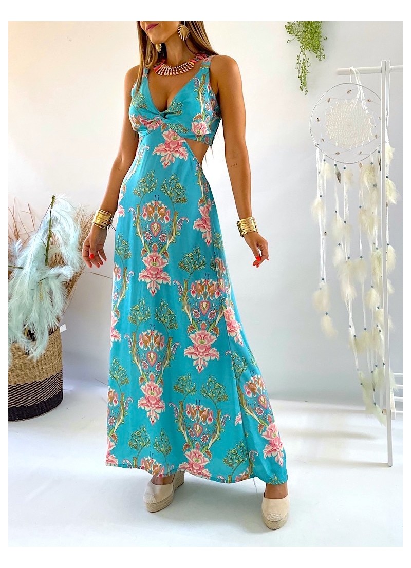 Vestido trikini Luna turquesa