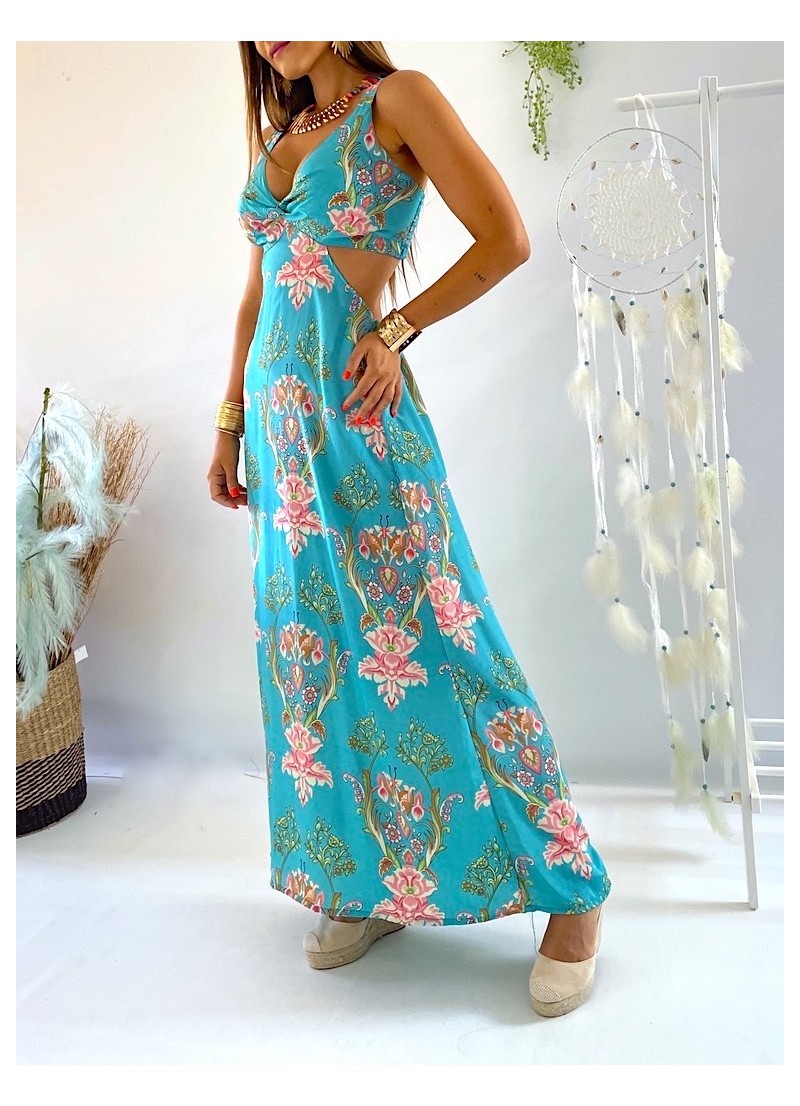 Vestido trikini Luna turquesa