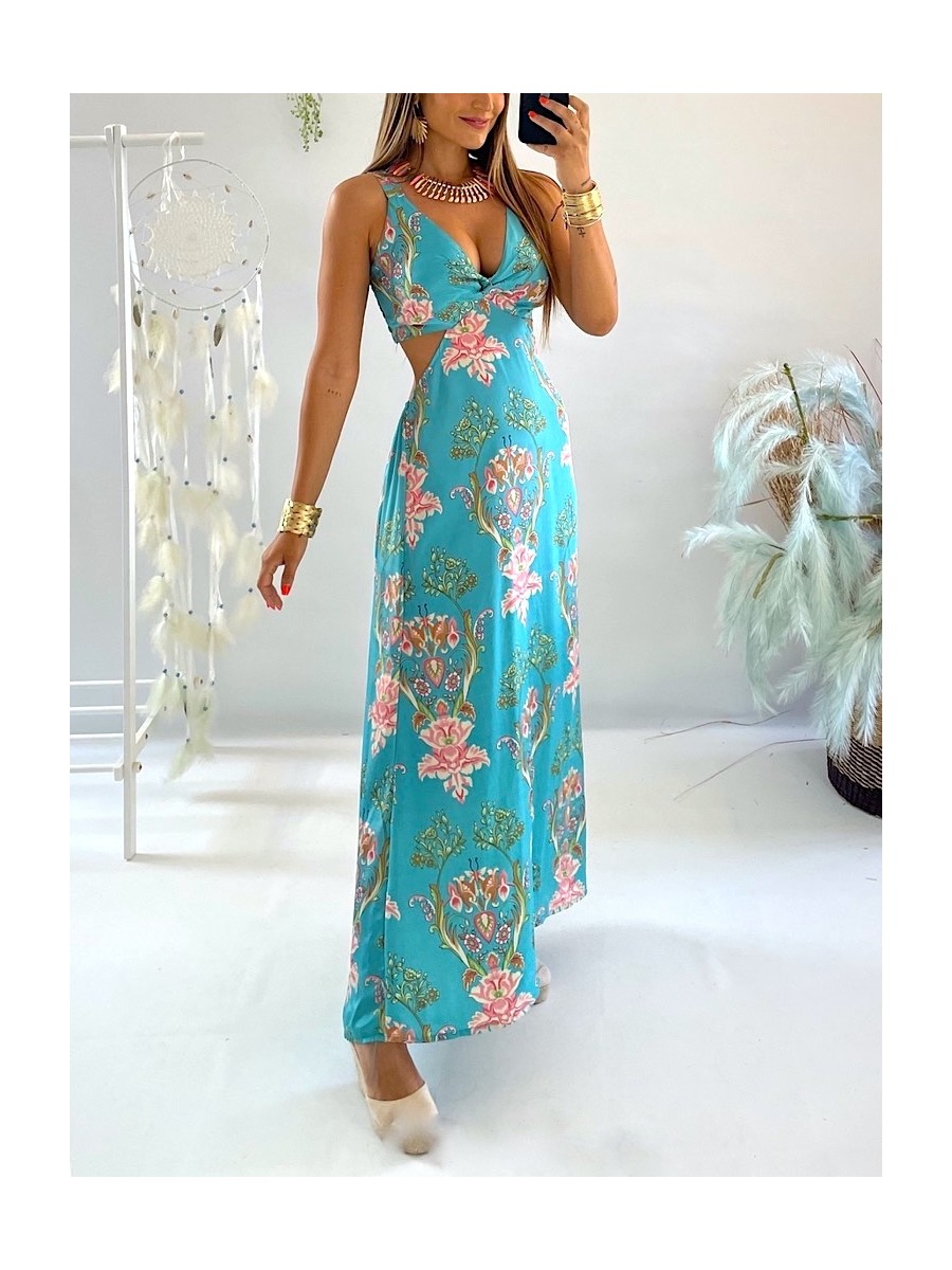 Vestido trikini Luna turquesa