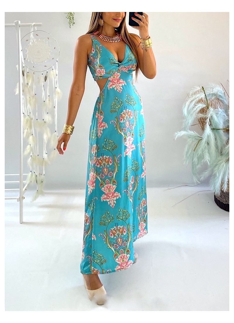 Vestido trikini Luna turquesa