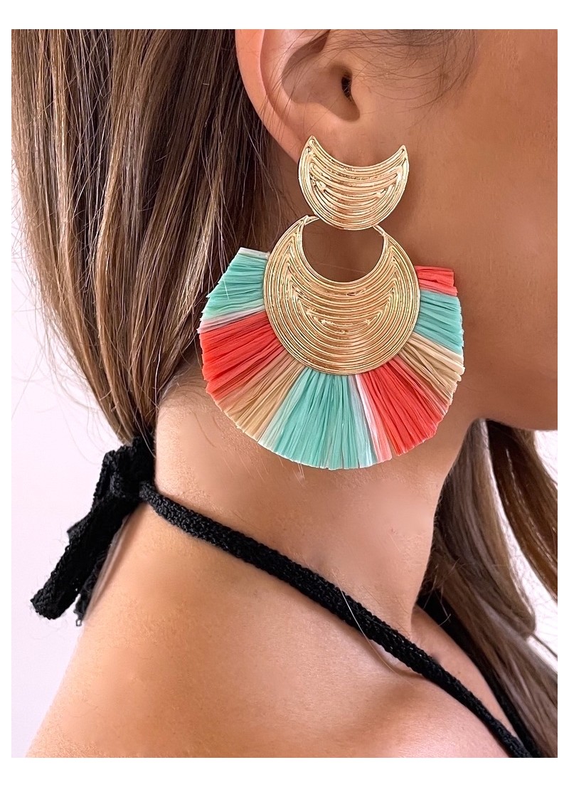 Pendientes Inca multicolor
