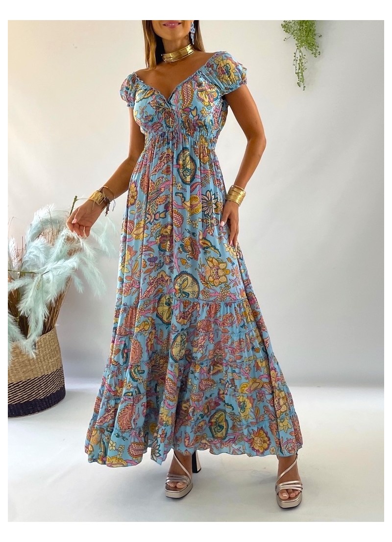 Vestido Abby celeste