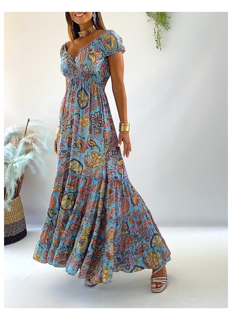 Vestido Abby celeste