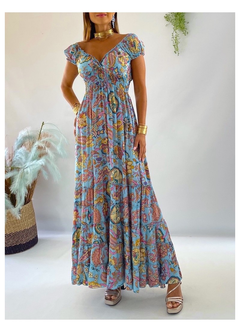 Vestido Abby celeste