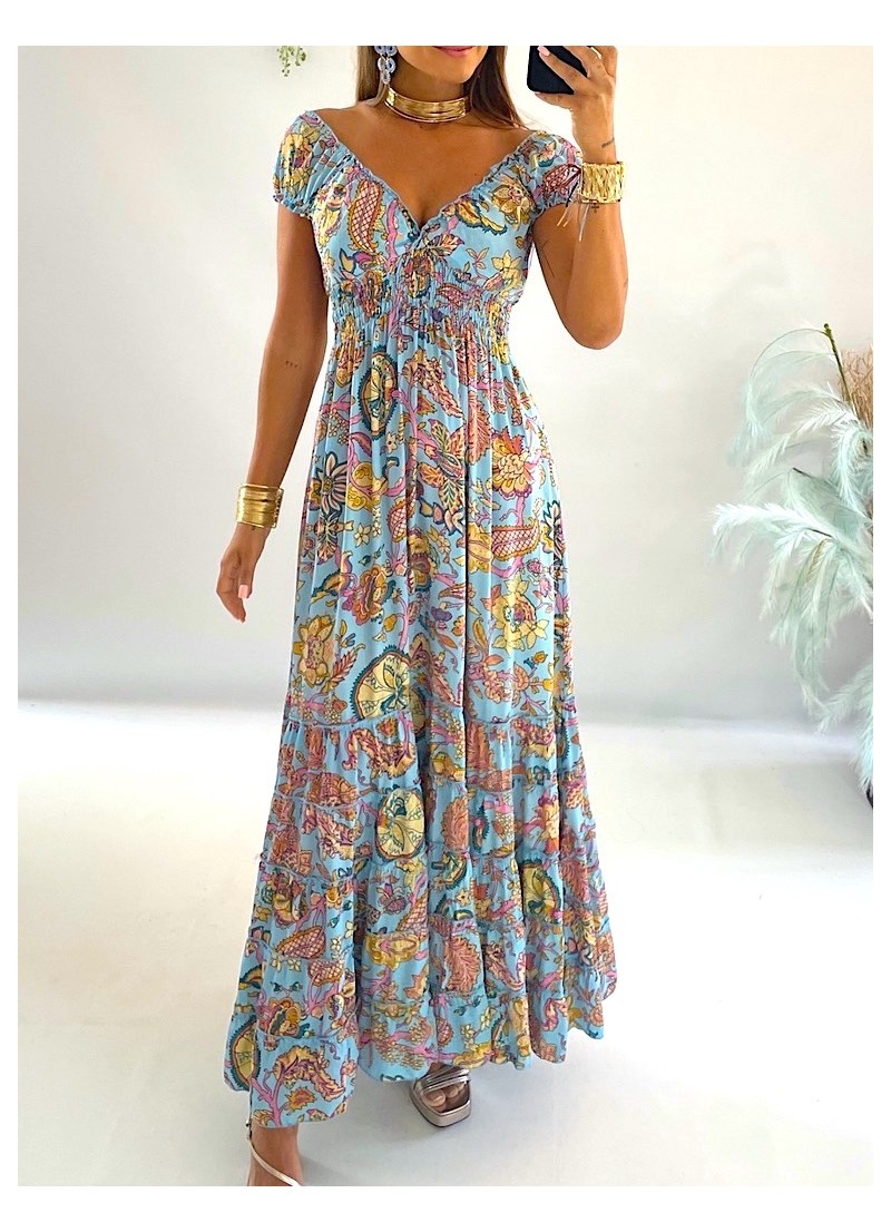 Vestido Abby celeste
