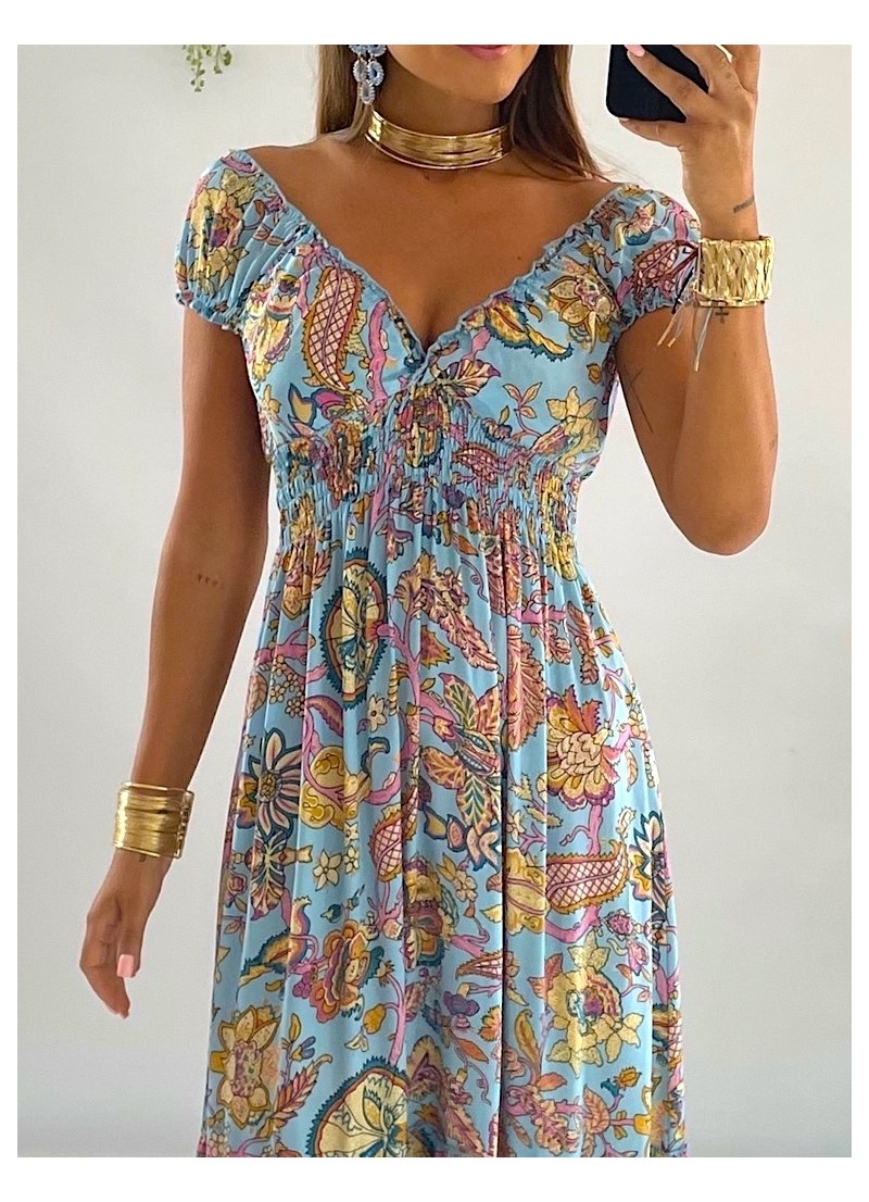 Vestido Abby celeste