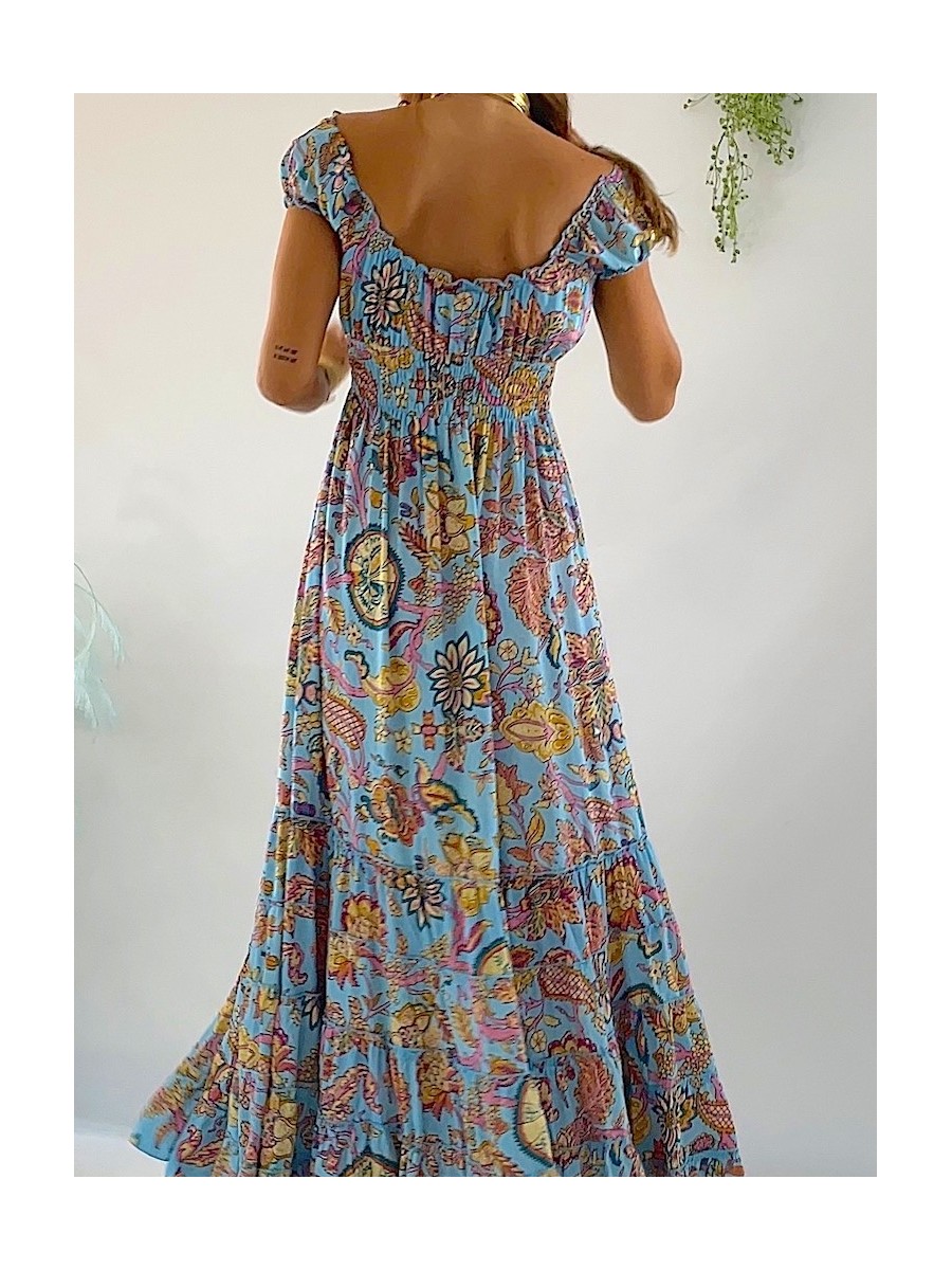 Vestido Abby celeste