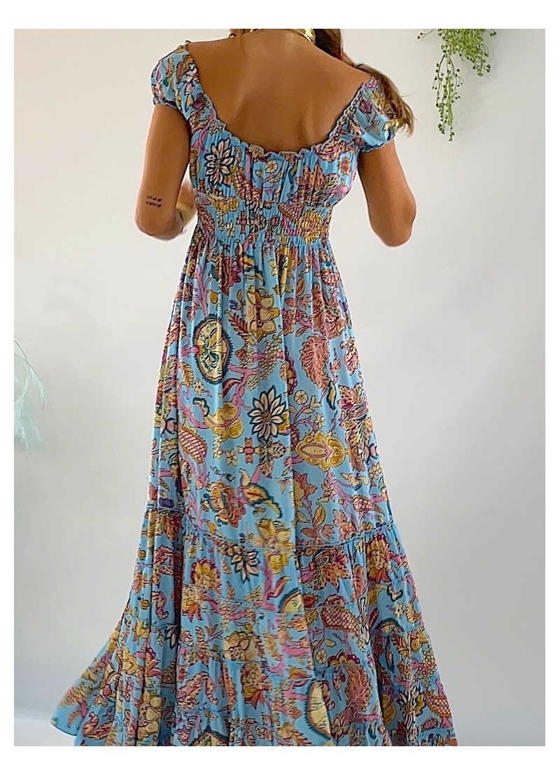 Vestido Abby celeste