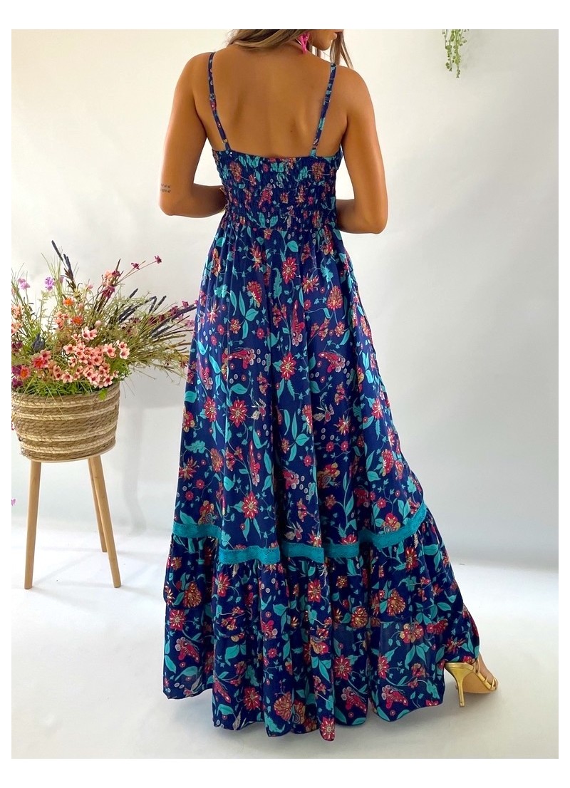 Vestido Camelia azul Trilce