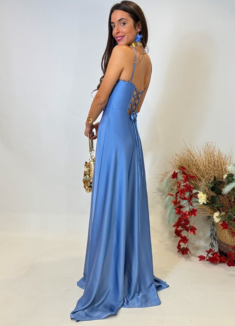 Vestido evento Malory azul
