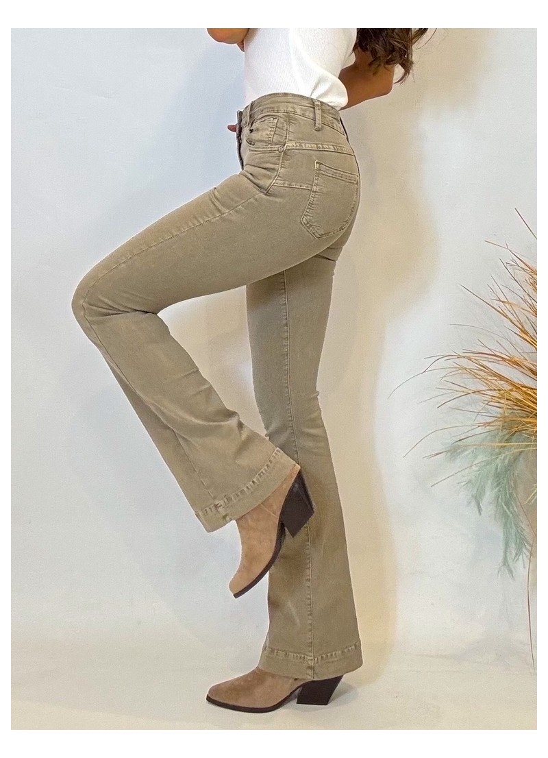 Pantalón City beige oscuro