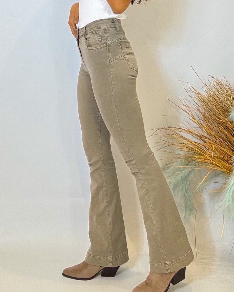 Pantalón City beige oscuro