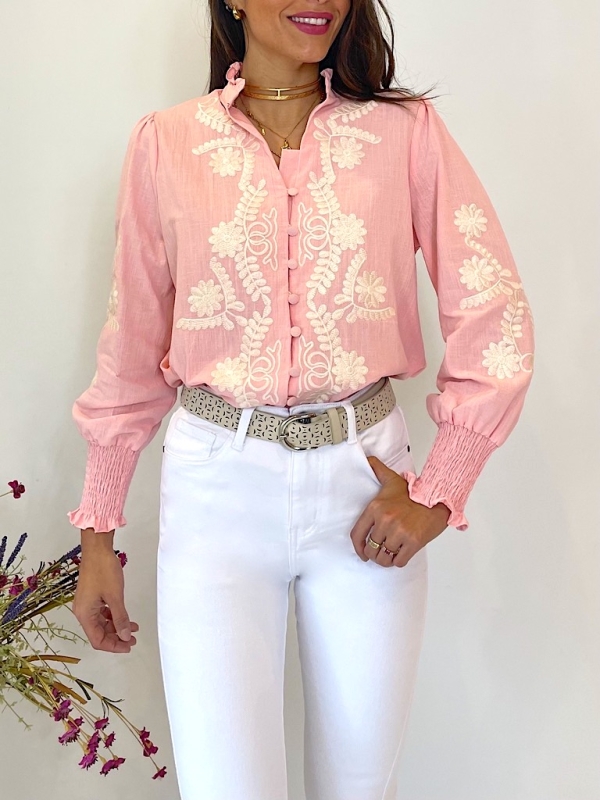 Blusa Flower rosa