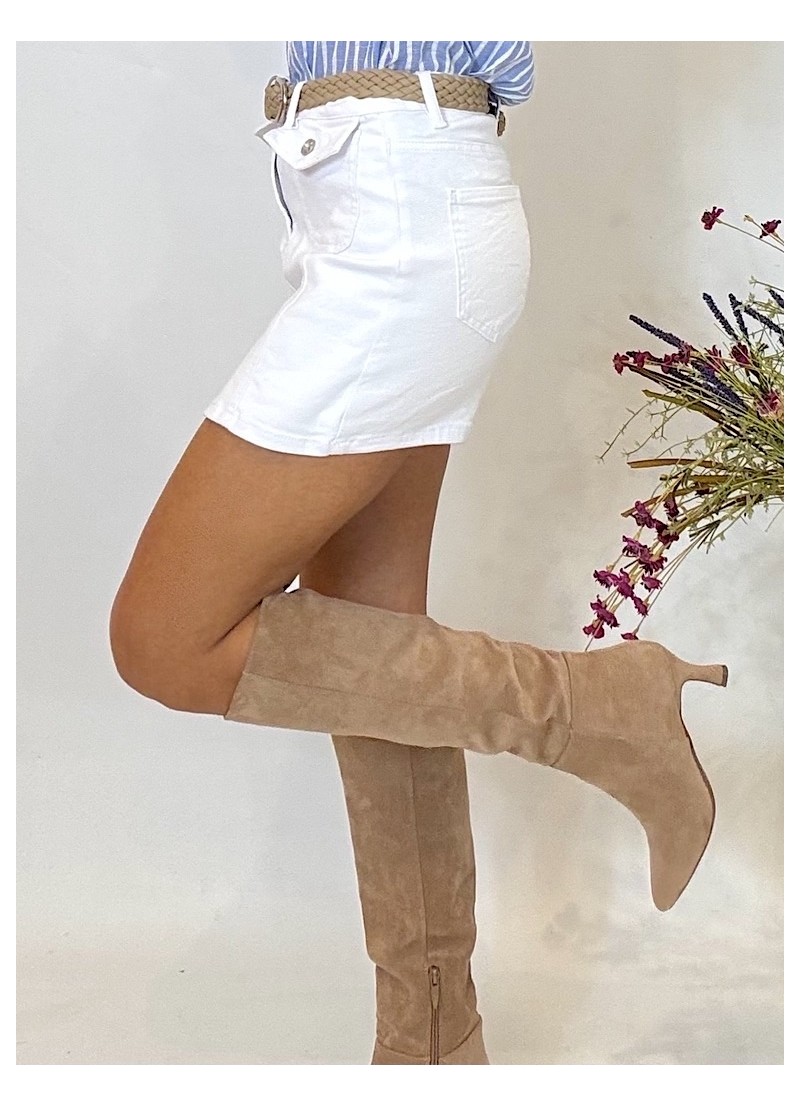 Falda pantalón blanca