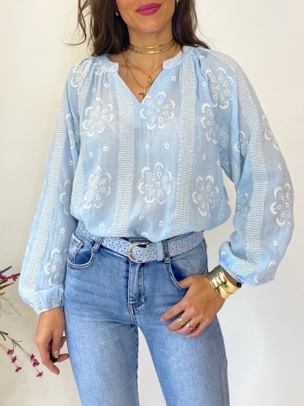 Blusa Briza azul