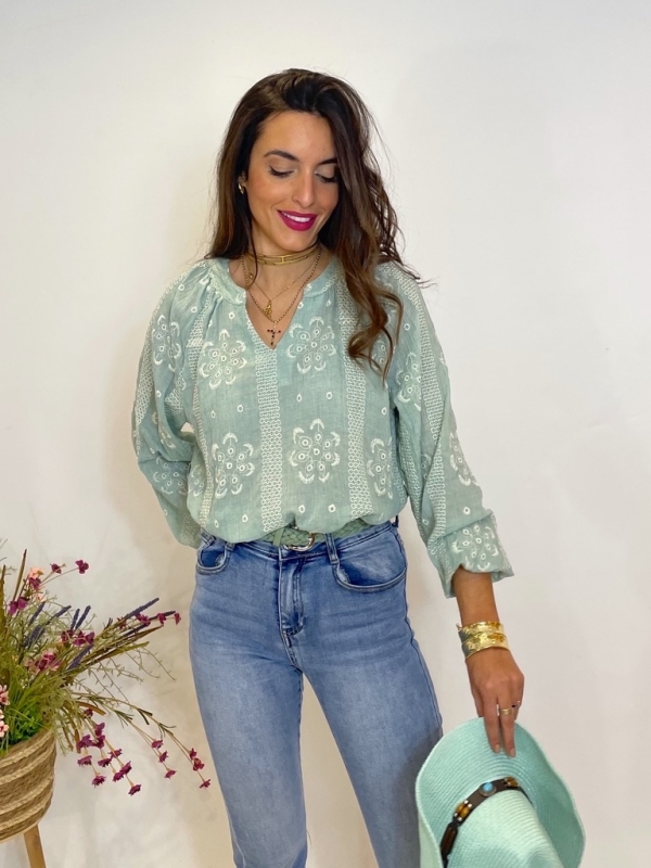 Blusa Briza verde