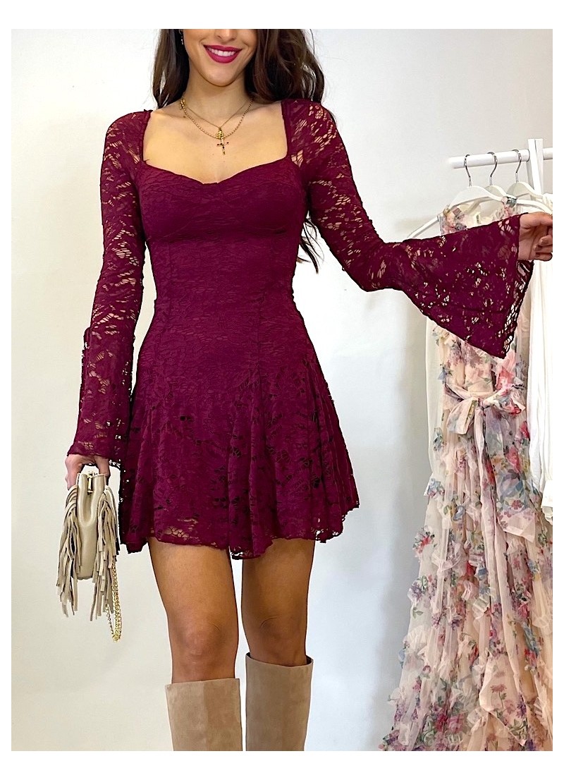 Vestido Anais vino