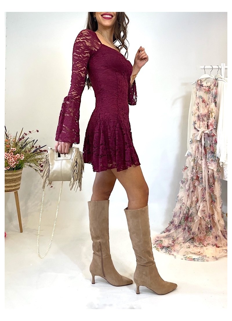 Vestido Anais vino
