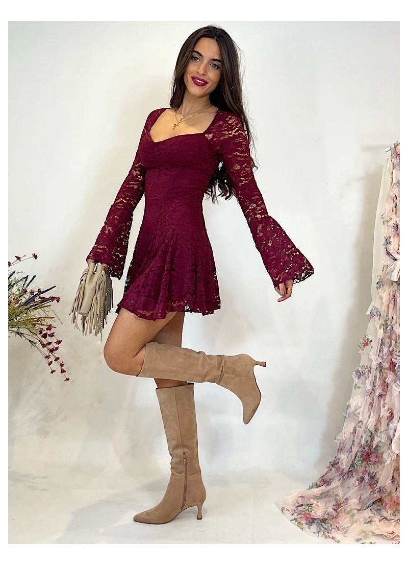Vestido Anais vino
