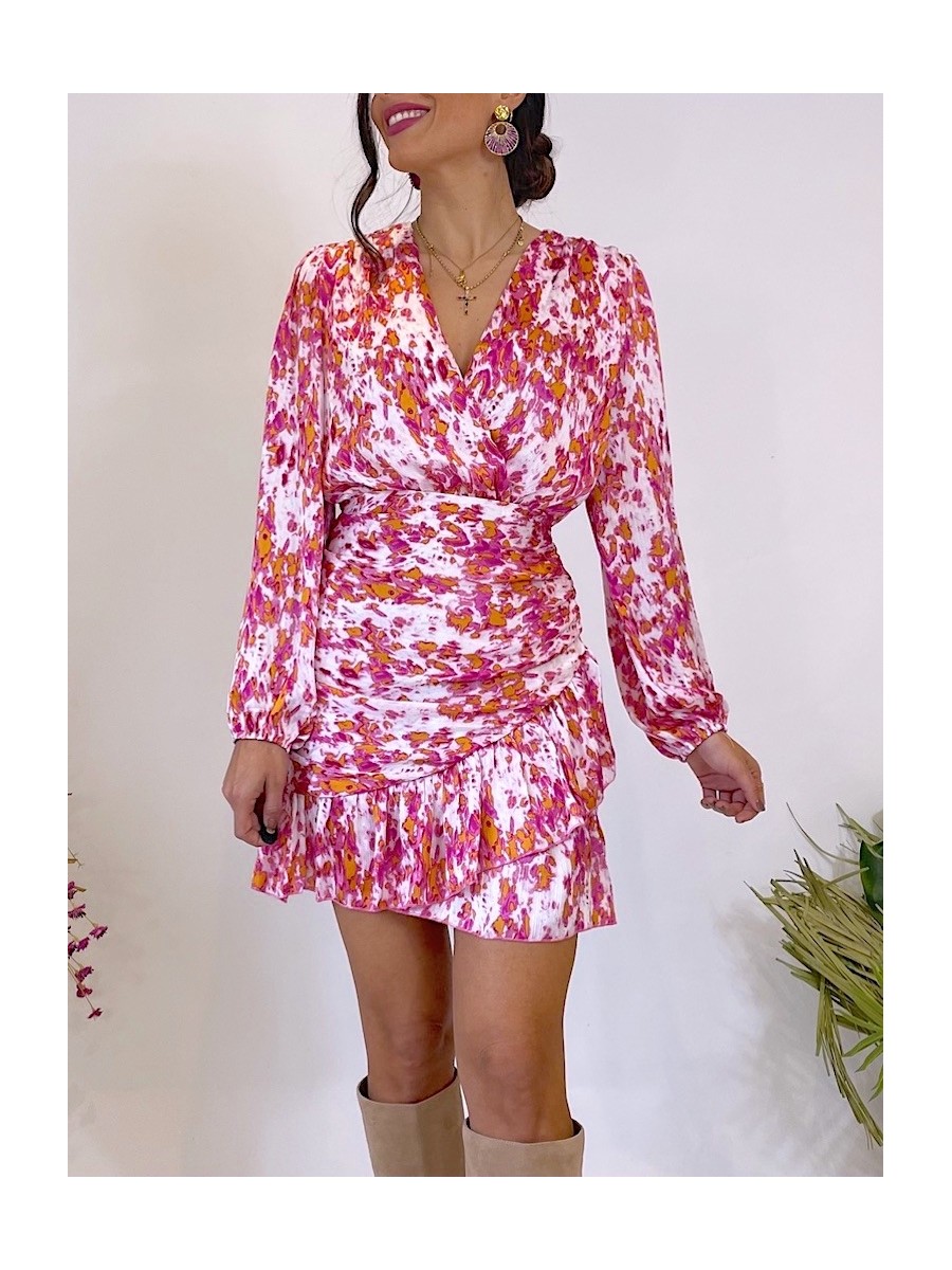 Vestido Diana estampados rosa