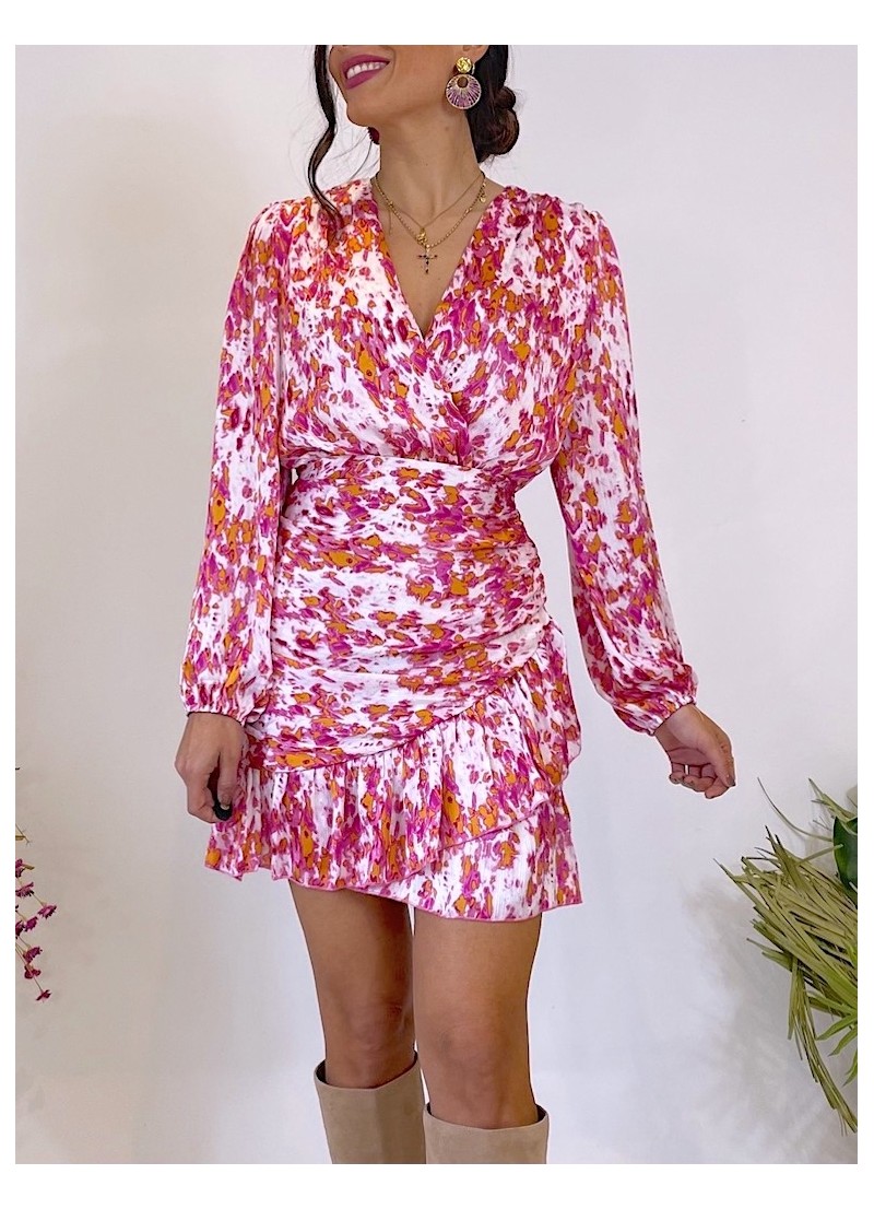 Vestido Diana estampados rosa