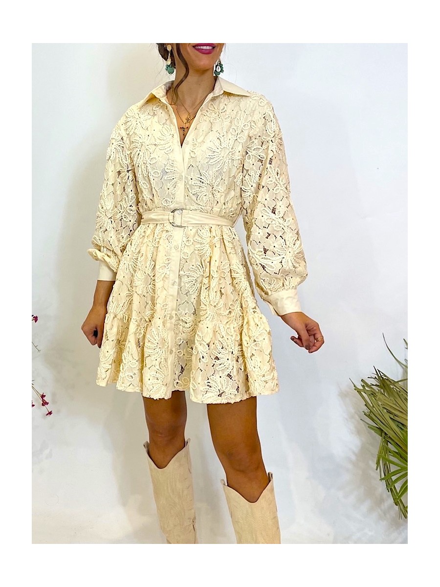 Vestido Sandy beige claro