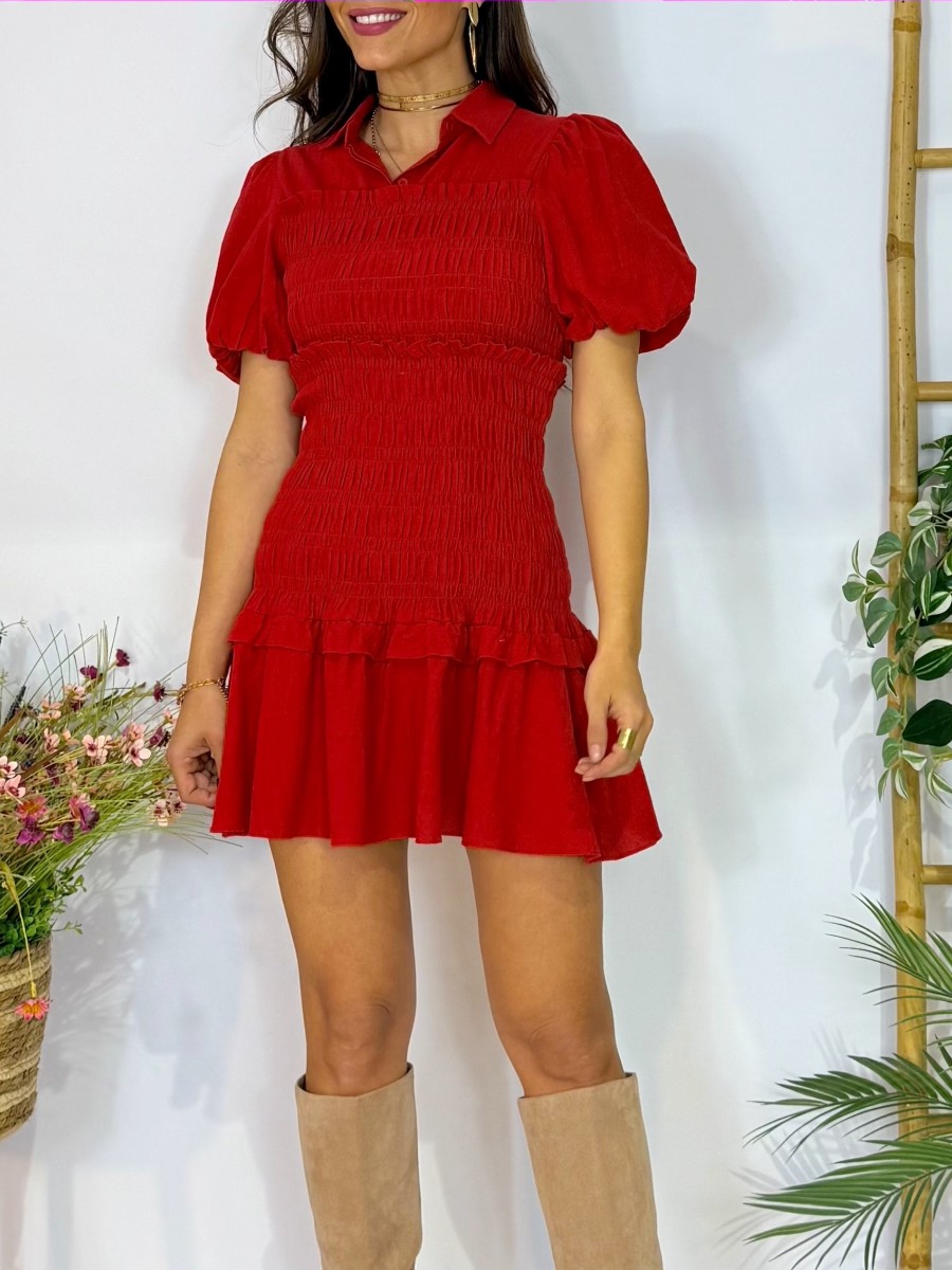 Vestido Ona rojo
