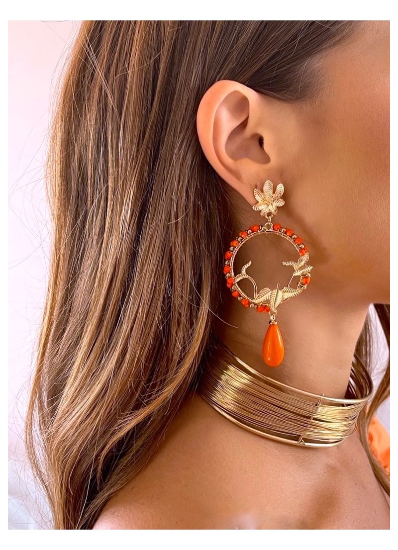 Pendientes naranjas Hope